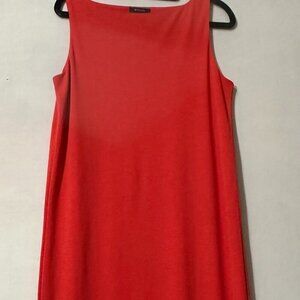 RW&CO Red Sheath Midi Dress Sleeveless Halter fits (M/S)